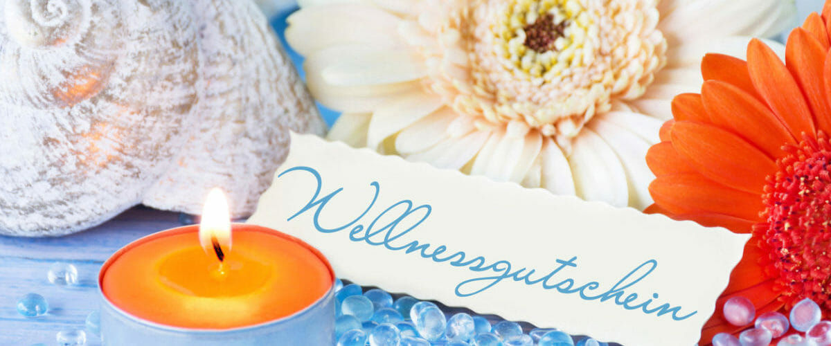 Das perfekte Geschenk: Ein Gutschein für Wellnessbehandlungen.